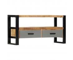 vidaXL Mueble para TV de madera maciza de mango 100x30x50 cm