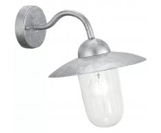 EGLO Lámpara de pared exterior Milton 60 W plateado 88489