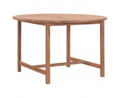 vidaXL Mesa de jardín de madera maciza de teca 120x76 cm