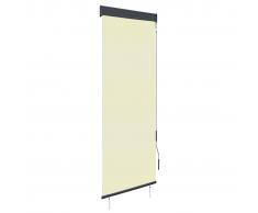 vidaXL Estor enrollable de exterior color crema 60x250 cm