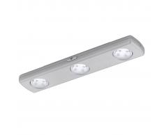 EGLO Aplique plateado LED para techo Baliola 94685 12 bombillas