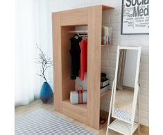 vidaXL Armario de aglomerado 106x36,5x192 cm beige