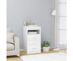 vidaXL Cajonera de aglomerado blanco 40x50x76 cm