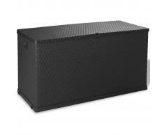 vidaXL Caja de almacenamiento de jardín gris antracita 120x56x63 cm