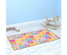 vidaXL Alfombra de juego 67x120 cm estampado mariposas