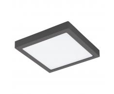 EGLO Lámpara LED de pared/techo de jardín Agrolis-C cuadrada negro 22W