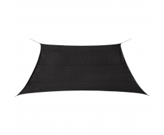 vidaXL Toldo de vela cuadrado HDPE 3,6x3,6 m gris antracita