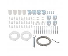 vidaXL Set de accesorios de montaje de toldo 101 piezas