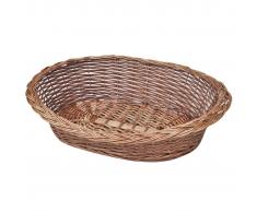 vidaXL Cesta/Cama de Mimbre para Perro o Mascota 50 cm (Color Natural)