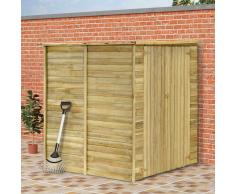 vidaXL Cobertizo para jardín de madera pino impregnada 157x159x178 cm