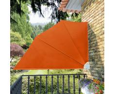 vidaXL Toldo lateral plegable de balcón color terracota 160x240 cm