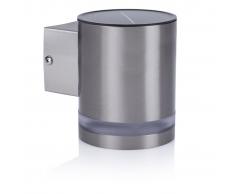 Smartwares Lámpara solar de pared con sensor 0.5 W plata GWS-003-DS