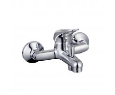 SCHÜTTE Grifo mezclador para bañera o ducha PORTO cromado