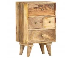 vidaXL Mesita de noche de madera maciza de mango 36x30x60 cm