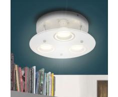 vidaXL Lámpara LED Redonda de Techo con 3 Bombillas