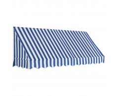 vidaXL Toldo para bar 250x120 cm azul y blanco