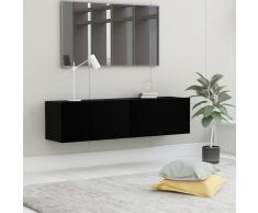 vidaXL Mueble para TV de aglomerado negro 120x30x30 cm