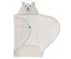 Jollein Manta envolvente de bebé Teddy Bear blanco crudo 032-566-65092