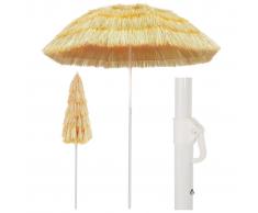 vidaXL Sombrilla de playa estilo Hawai natural 180 cm