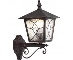 GLOBO Lámpara de pared exterior ATLANTA aluminio negra 3126