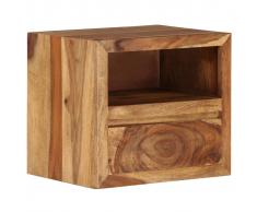 vidaXL Mesita de noche de madera maciza de Sheesham 40x30x35 cm