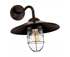 EGLO Lámpara de pared LED exterior Melgoa marrón oscuro 60 W 94863