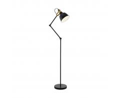 EGLO Lámpara de pie THORNFORD negro y bronce 49524
