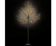 vidaXL Árbol de Navidad interior exterior LED IP44 300cm blanco cálido