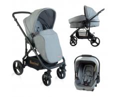 Baninni Cochecito/Silla de bebe 3 en 1 Nobel 15 kg gris BNST021-DGY