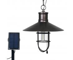 Luxbright Lámpara solar LED de jardín Caledon bronce oscuro 34112