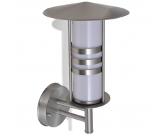 vidaXL Aplique de pared inoxidable, forma cónica