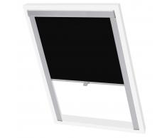 vidaXL Persiana opaca enrollable negra M08/308