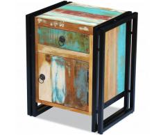 vidaXL Mesita de noche madera reciclada maciza