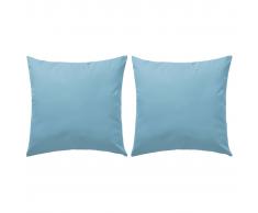 vidaXL Cojines de exterior 60x60 cm azul claro 2 unidades