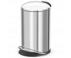 Hailo Cubo de basura pedal TopDesign tamaño M 13 L acero inox 0514-240