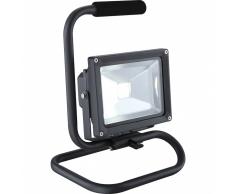 GLOBO Lámpara de suelo LED exterior PROJECTEUR aluminio gris 34115A