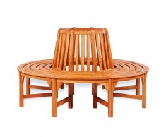 vidaXL Banco para alrededor de árbol Ø 160 cm madera