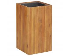 vidaXL Jardinera de madera maciza de acacia 33,5x33,5x60 cm