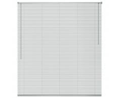 vidaXL Persiana aluminio 60x220 cm plateada