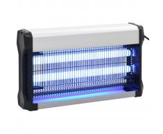 vidaXL Lámpara antimosquitos de aluminio y ABS negro 30 W