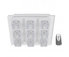 vidaXL Lámpara de techo colgante LED, con colores cambiantes RGB 9 colores