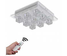 vidaXL Lámpara de techo colgante LED, con colores cambiantes RGB 9