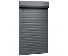 vidaXL Persiana enrollable aluminio gris antracita 110x220 cm