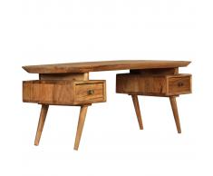 vidaXL Mesa de centro de madera de acacia maciza 120x50x45 cm