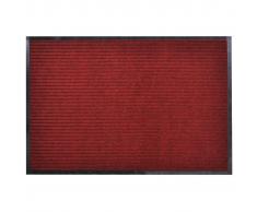vidaXL Felpudo de entrada PVC rojo 90x60 cm