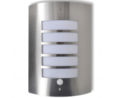vidaXL Aplique de pared inoxidable con sensor movimiento