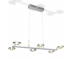 vidaXL Lámpara de techo colgante con 6 luces LED redondas