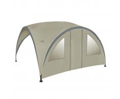 Bo-Garden Toldo lateral con puerta dosel fiesta grande gris 4472221