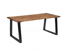 vidaXL Mesa de comedor demadera de acacia maciza 180x90 cm