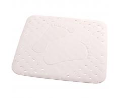 RIDDER Alfombrilla baño antideslizante Plattfuß 54x54 cm blanca 67281